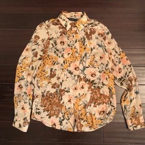 Zara floral shirt